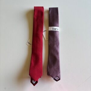Bar III  Tomato Dunbar Solid & Light Pink Dunbar Solid Men’s Tie